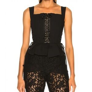 Dolce & Gabbana Black Bustier Tank Top